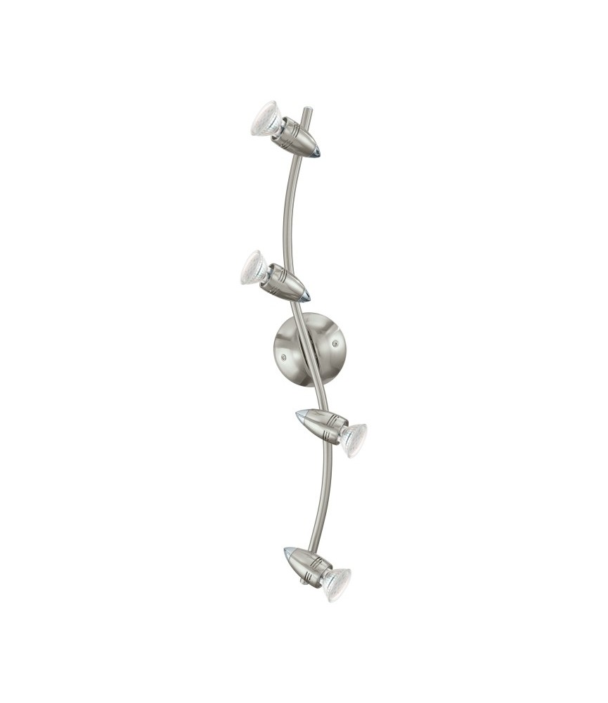 4 spots LED - Acier nickelé - 64.5 cm - Magnum - EGLO