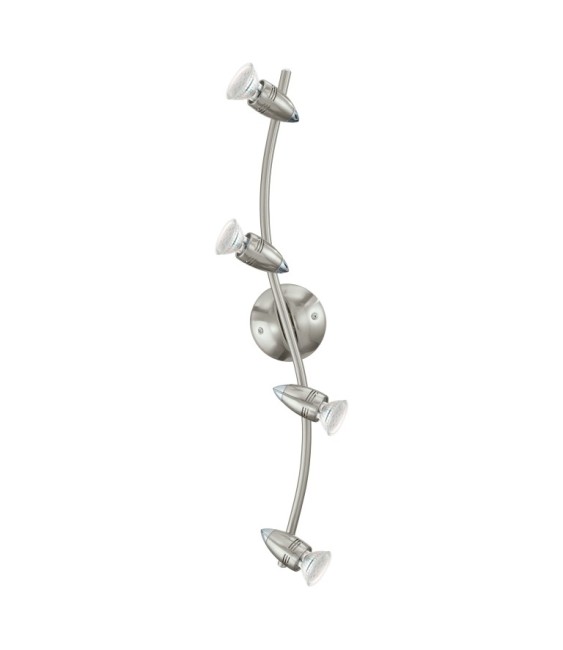 4 spots LED - Acier nickelé - 64.5 cm - Magnum - EGLO