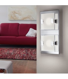 Spot LED - Acier et verre satiné - 135 x 135 x 65 mm - Vicaro - EGLO