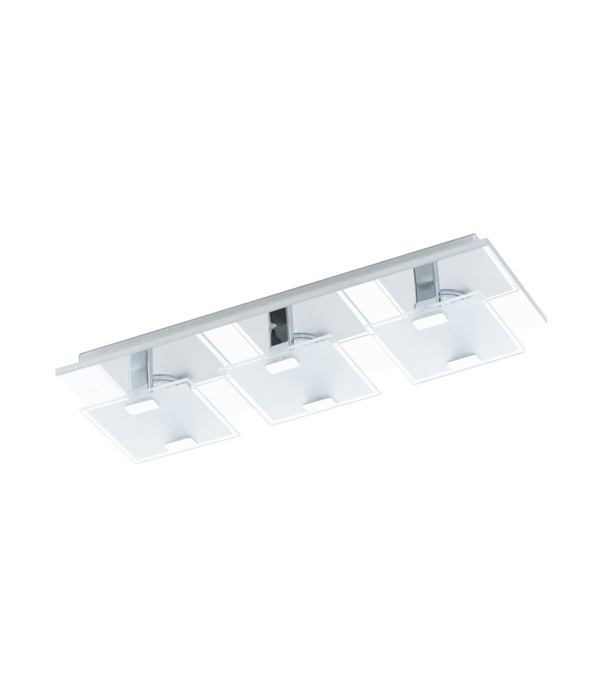 Réglette 33 spots LED - Acier et verre satiné - 405 x 135 x 65 mm - Vicaro - EGLO Réglette 33 spots LED - Acier et verre satiné - 405 x 135 x 65 mm - Vicaro - EGLO
