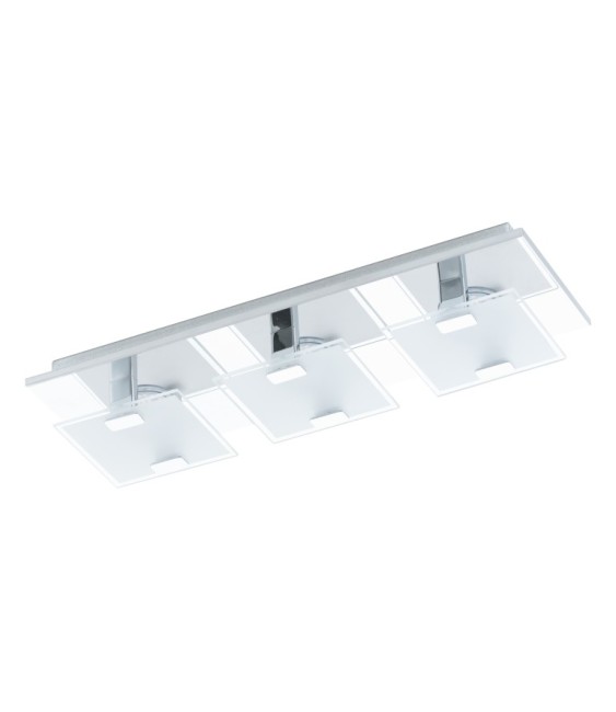 Réglette 33 spots LED - Acier et verre satiné - 405 x 135 x 65 mm - Vicaro - EGLO