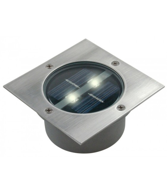 Spot solaire encastrable - Carré - 2 LED - RANEX