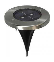 Spot solaire pour sol - Rond - 2 LED - RANEX