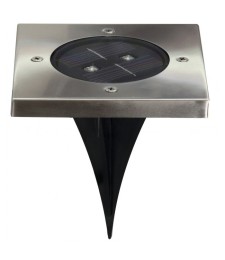 Spot solaire pour sol - Carré - 2 LED - RANEX