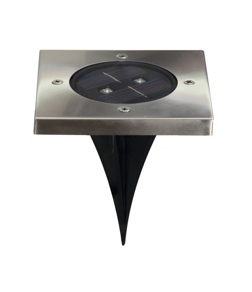 Spot solaire pour sol - Carré - 2 LED - RANEX