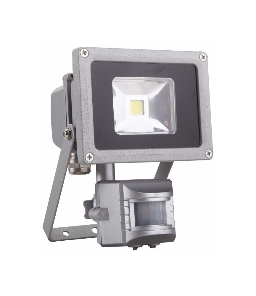 Projecteur LED étanche et inclinable avec détecteur de mouvement - 10 Watts - DHOME Projecteur LED étanche et inclinable avec détecteur de mouvement - 10 Watts - DHOME