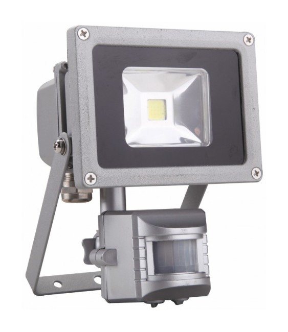 Projecteur LED étanche et inclinable avec détecteur de mouvement - 10 Watts - DHOME