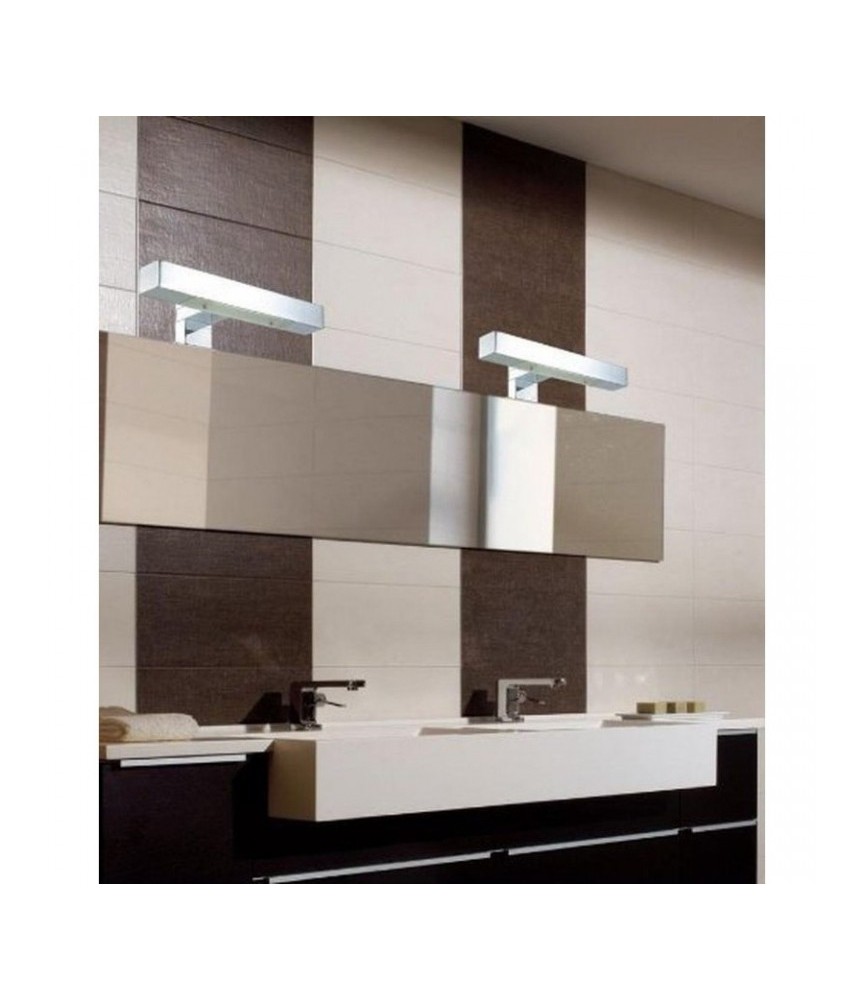 Applique pour miroir de salle de bain - LED - Acier et chrome - Reggiana - RANEX