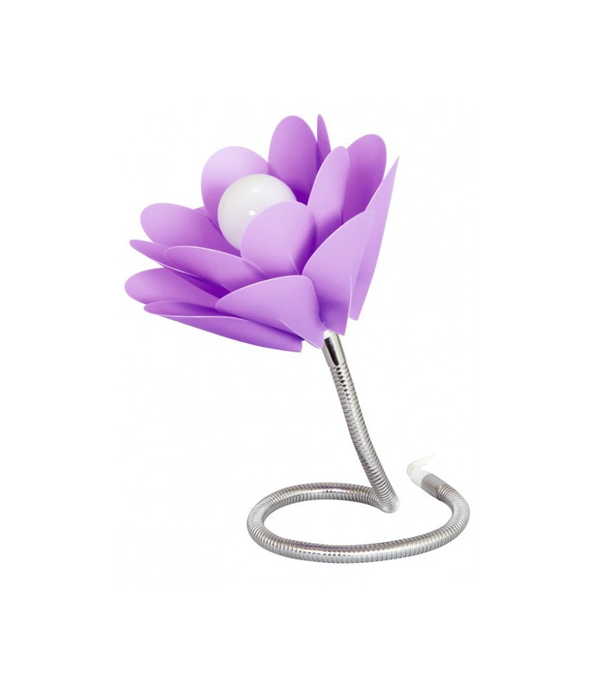 Lampe à poser en acier et plastique - Lilas - RANEX Lampe à poser en acier et plastique - Lilas - RANEX
