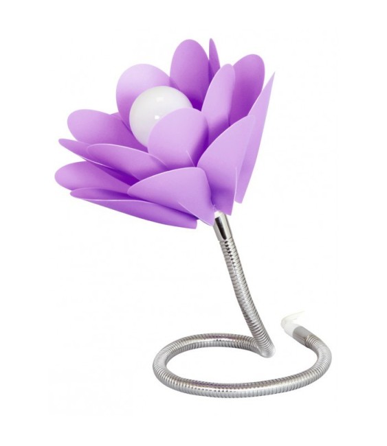 Lampe à poser en acier et plastique - Lilas - RANEX