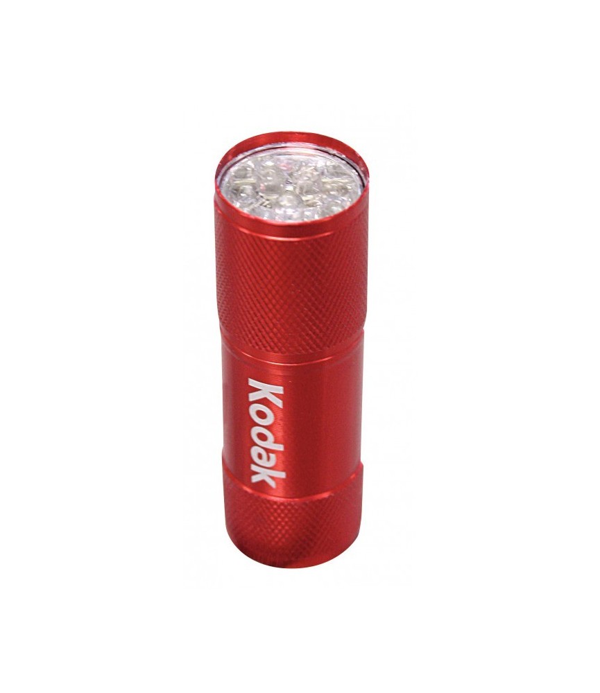 Lampe de poche - 9 LED - 46 Lumens - Rouge - KODAK