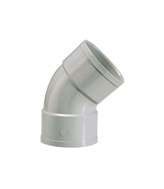 Coude 45° Femelle / Femelle - 63 mm - Gris - GIRPI