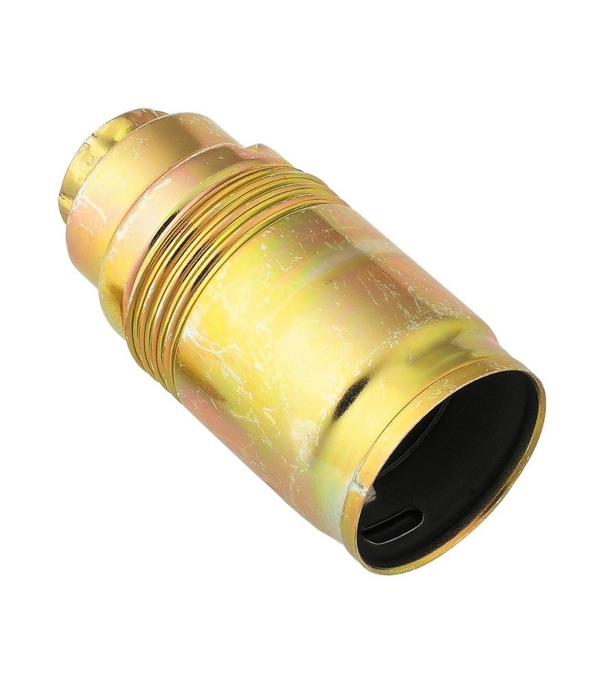 Douille E14 en acier laitonné - 10 mm - L'EBENOÏD Douille E14 en acier laitonné - 10 mm - L'EBENOÏD