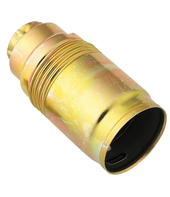 Douille E14 en acier laitonné - 10 mm - L'EBENOÏD
