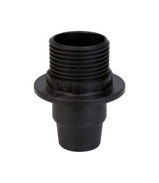 Douille filetée E14 avec chemise filetée - 10 mm - Noir - DHOME