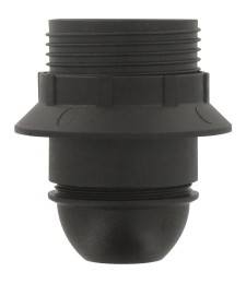 Douille E27 - Bakelite - 10 mm - Noir - L'EBENOÏD