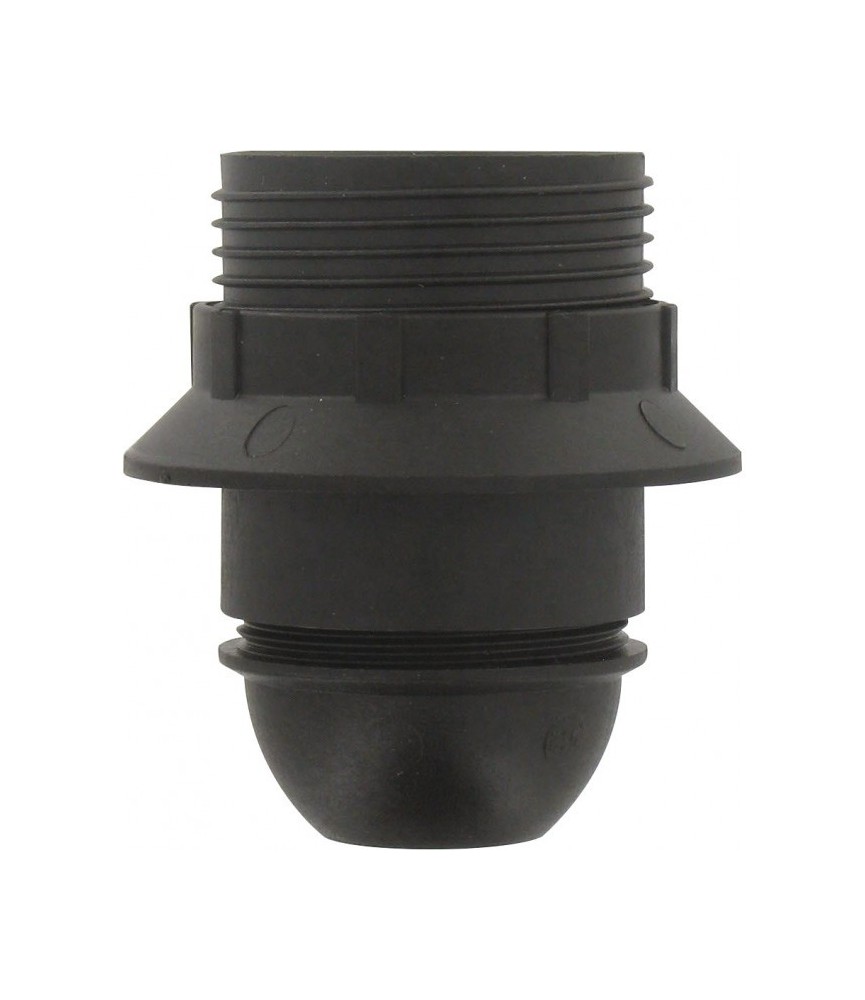 Douille E27 - Bakelite - 10 mm - Noir - L'EBENOÏD Douille E27 - Bakelite - 10 mm - Noir - L'EBENOÏD