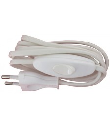 Cordon avec interrupteur pour équipement de lampe - Longueur 1,50 m - Blanc - LEGRAND