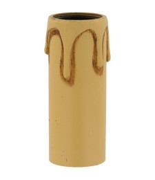 Douille bougie E14 - Fourreau cire patinée - Hauteur 65 mm - LEGRAND