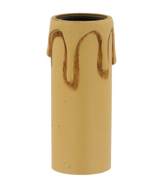 Douille bougie E14 - Fourreau cire patinée - Hauteur 65 mm - LEGRAND