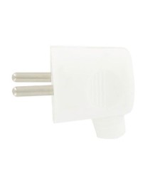 Fiche mâle 16A - 2P + T en plastique - Blanc - DHOME