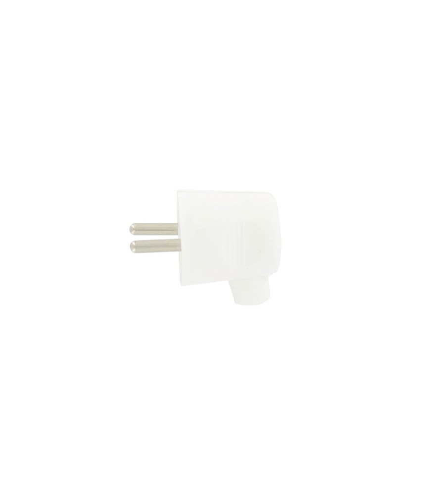 Fiche mâle 16A - 2P + T en plastique - Blanc - DHOME