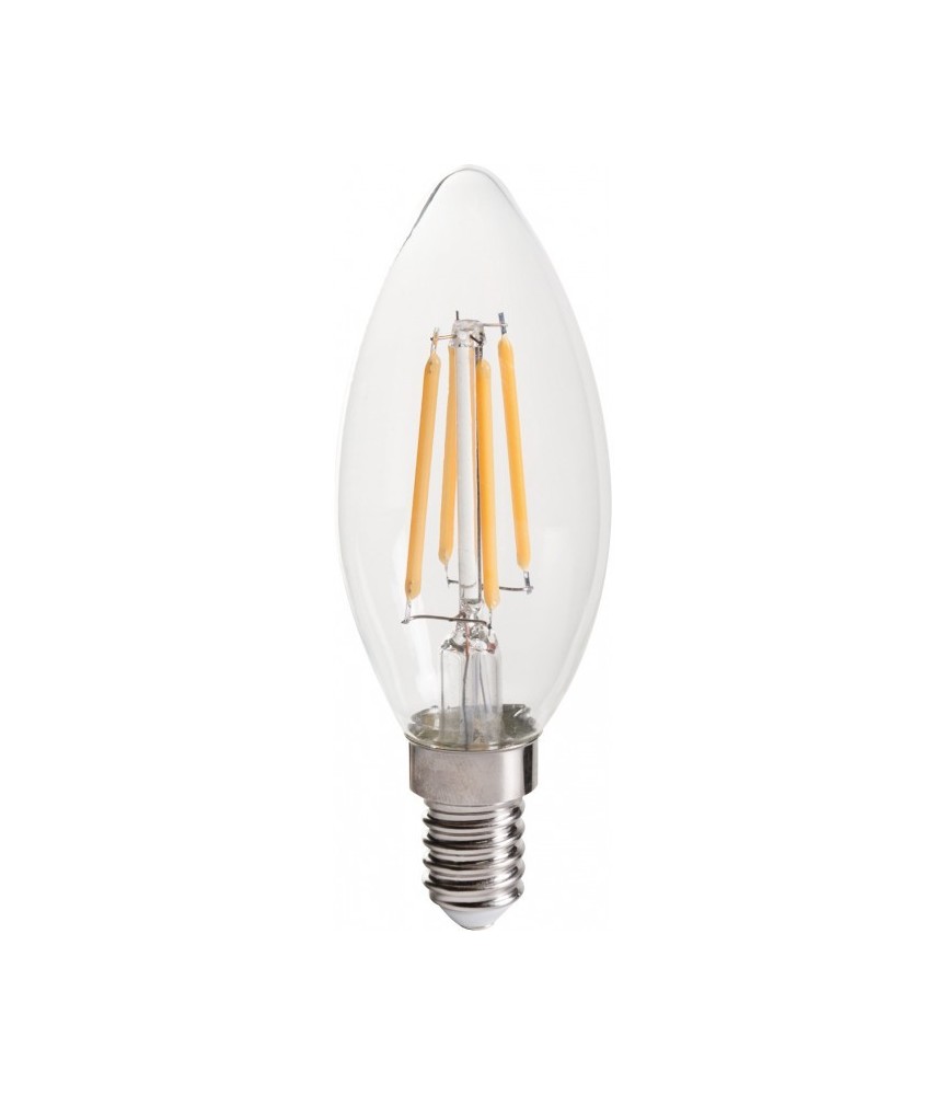 Ampoule LED - Flamme - Filament E14 - 3.3 W - 470 lumens - DHOME
