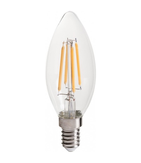 Ampoule LED - Flamme - Filament E14 - 3.3 W - 470 lumens - DHOME