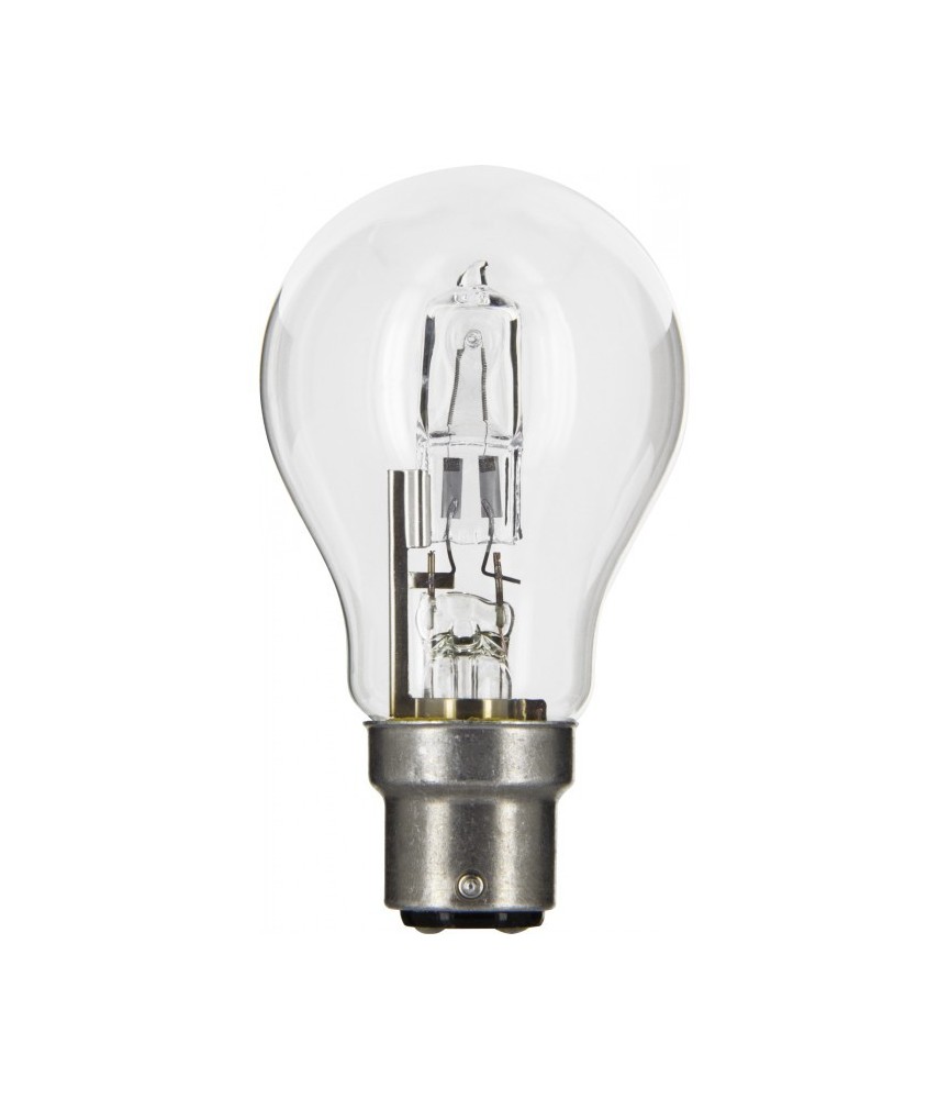 Ampoule halogène ECO - Standard - B22 - 53 W - 835 Lumens - DHOME Ampoule halogène ECO - Standard - B22 - 53 W - 835 Lumens - DHOME
