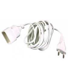 Rallonge câble méplat 2 M - Blanc - DHOME