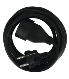Rallonge câble souple - 2P + T - 5 M - Noir - DHOME
