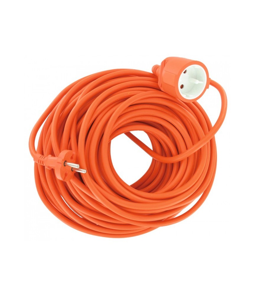 Rallonge de jardin - 2P + T - 50 M - Orange - DHOME Rallonge de jardin - 2P + T - 50 M - Orange - DHOME