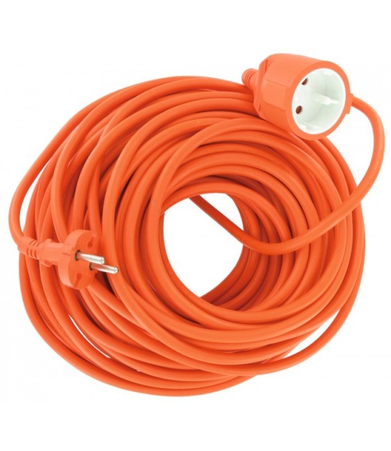 Rallonge de jardin - 2P + T - 40 M - Orange - DHOME