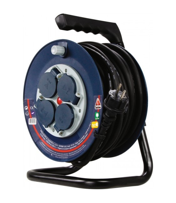 Enrouleur de chantier Pro - 40 M - H07 RN-F 3G 2,5 mm² - DHOME