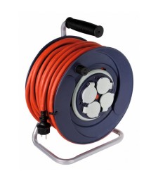Enrouleur de chantier Moyeu fixe - 20 M - H07 RN-F 3G 2,5 mm² - DHOME