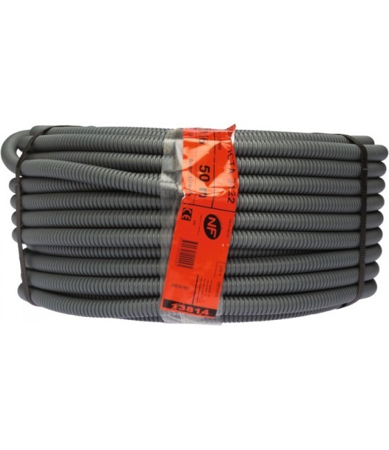 Gaine ICTA avec tire-fil - 50 M - Diamètre 16 mm - Gris