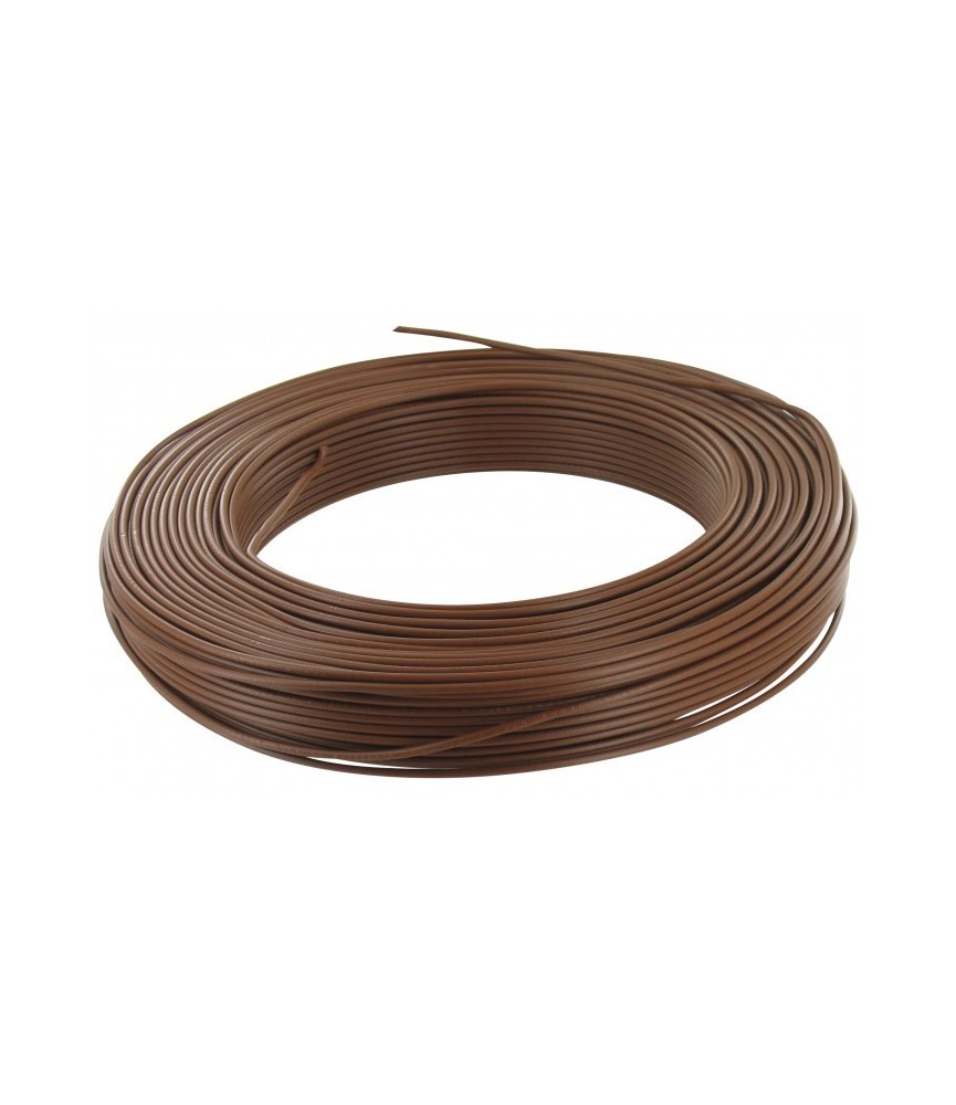 Câble d'installation H07V-U 1.5 mm² - 100 M - Marron - ELECTRALINE Câble d'installation H07V-U 1.5 mm² - 100 M - Marron - ELECTRALINE