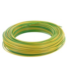 Câble d'installation H07V-U 1.5 mm² - 100 M - Vert / Jaune - ELECTRALINE