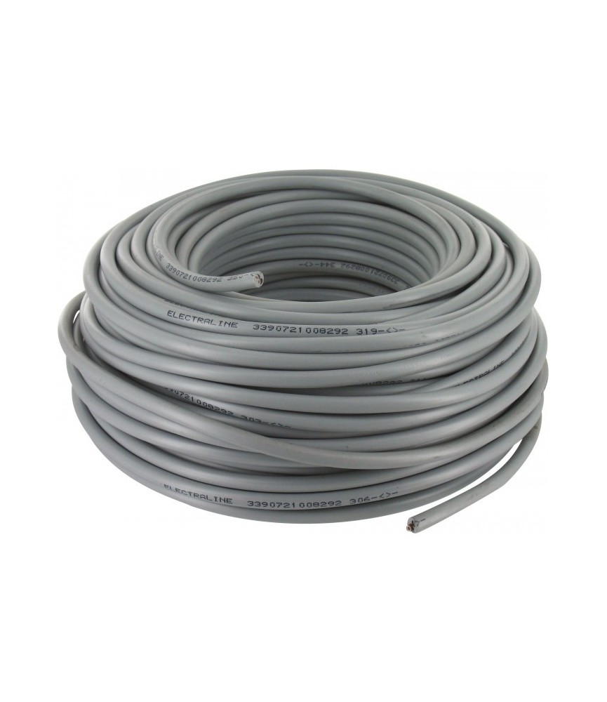 Couronne de 50 M - Gris - HO5 VV-F 5 G 1,5 mm² - ELECTRALINE Couronne de 50 M - Gris - HO5 VV-F 5 G 1,5 mm² - ELECTRALINE