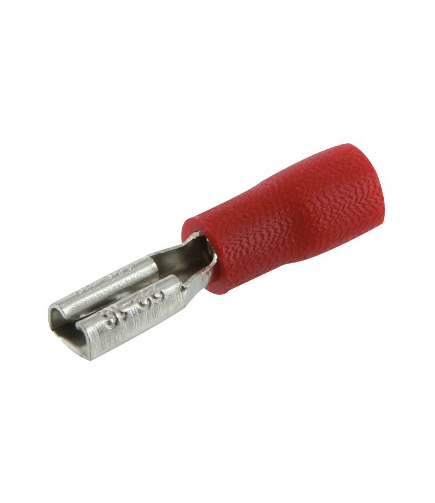 Lot de 10 clips femelles pré isolés 2.83 mm - Rouge - Lot de 10 - DHOME Lot de 10 clips femelles pré isolés 2.83 mm - Rouge - Lot de 10 - DHOME