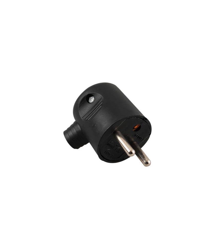 Fiche mâle 16A - 2P + T en plastique - Noir -DHOME
