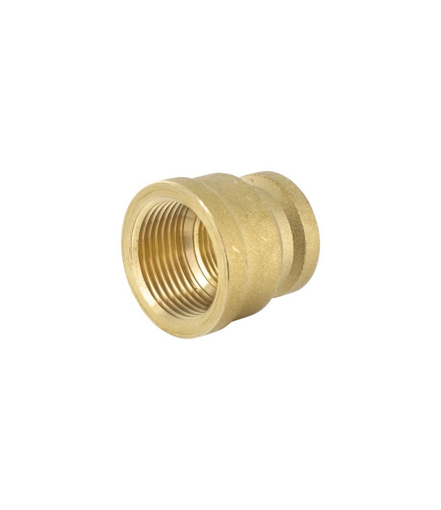 Raccord laiton fileté - Mamelon réduit femelle 20 / 27 mm - CAP VERT Raccord laiton fileté - Mamelon réduit femelle 20 / 27 mm - CAP VERT