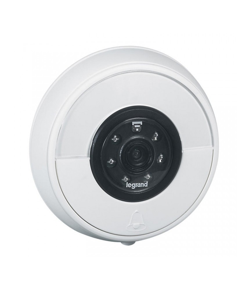 Sonnette connectée IP44 IK06 connexion directe à la box Wi-Fi - Blanc - LEGRAND