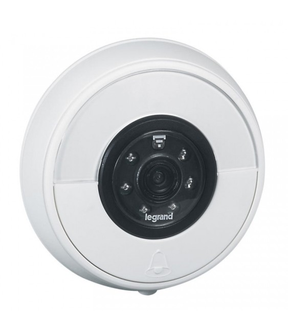 Sonnette connectée IP44 IK06 connexion directe à la box Wi-Fi - Blanc - LEGRAND