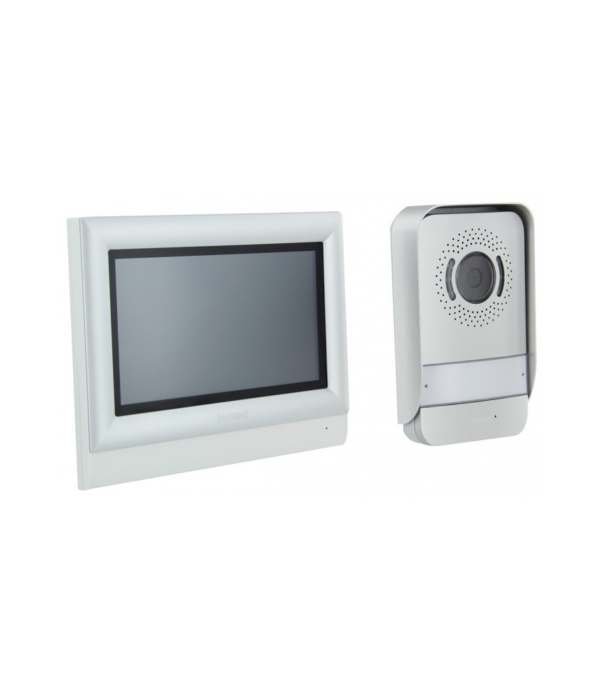 Kit portier visiophone avec interphone et écran tactile 7" - Gris - LEGRAND