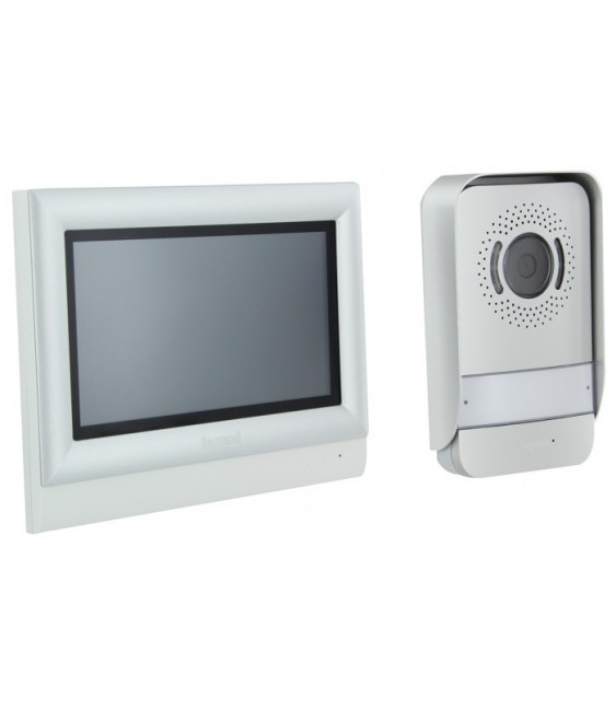 Kit portier visiophone avec interphone et écran tactile 7" - Gris - LEGRAND