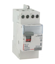 Interrupteur différentiel bipolaire - Type AC 30mA arrivée haut/départ haut 40 A - LEGRAND