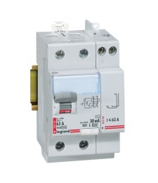 Interrupteur différentiel bipolaire - Type AC 30mA arrivée haut/départ haut 63 A - LEGRAND