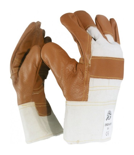 Gants spécial outils et bois - Cuir - Taille 10 - OUTIBAT
