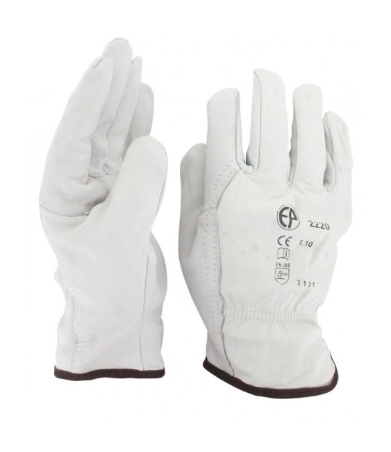 10 paires de gants standards - Cuir - Taille 10 - OUTIBAT